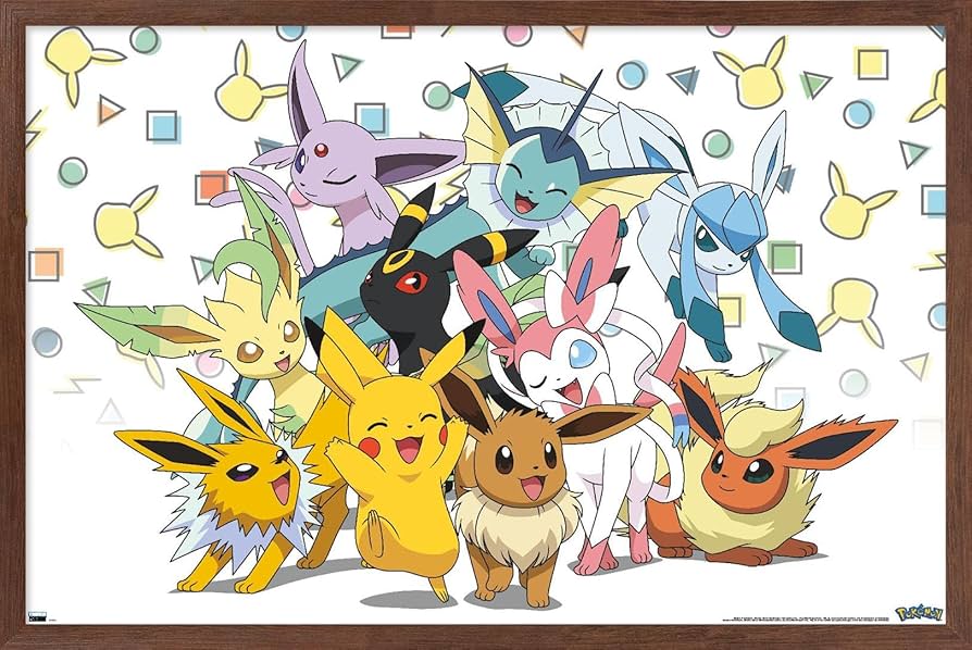 Amazon.co.jp: Trends International ポケモンピカチュウ、イーブイと