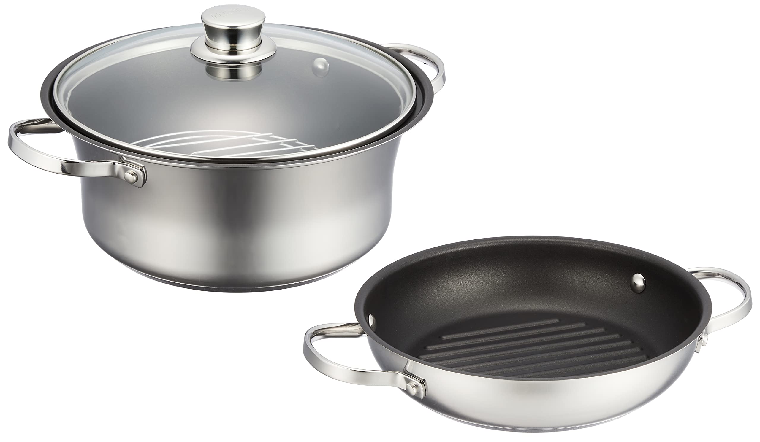 Amazon｜マイヤー (Meyer) 両手鍋 24cm ステンレス ふっ素樹脂加工