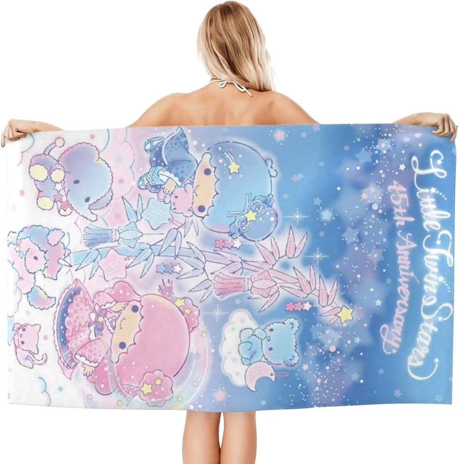 Amazon｜バスタオル リトルツインスターズ キキララ アニメ タオル