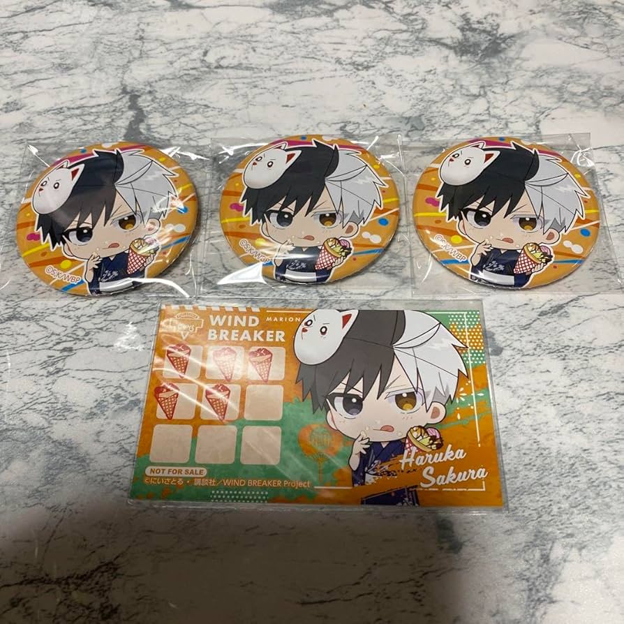 Amazon | ウィンブレ マリオンクレープ 桜遥 SD缶バッジ WIND BREAKER