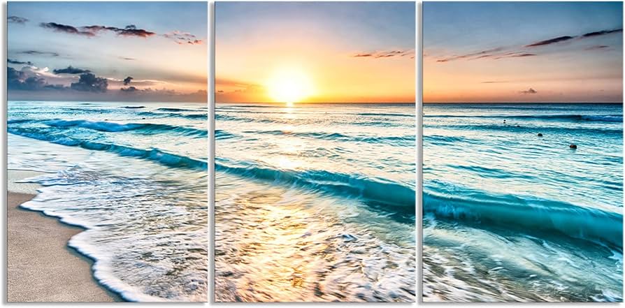 Amazon.co.jp: 絵画 海 ポスター アート 南国 風景 自然 ハワイ 絵画