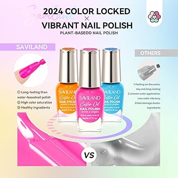 Amazon | Saviland カラージェルネイルセット マニキュアセット 速乾性