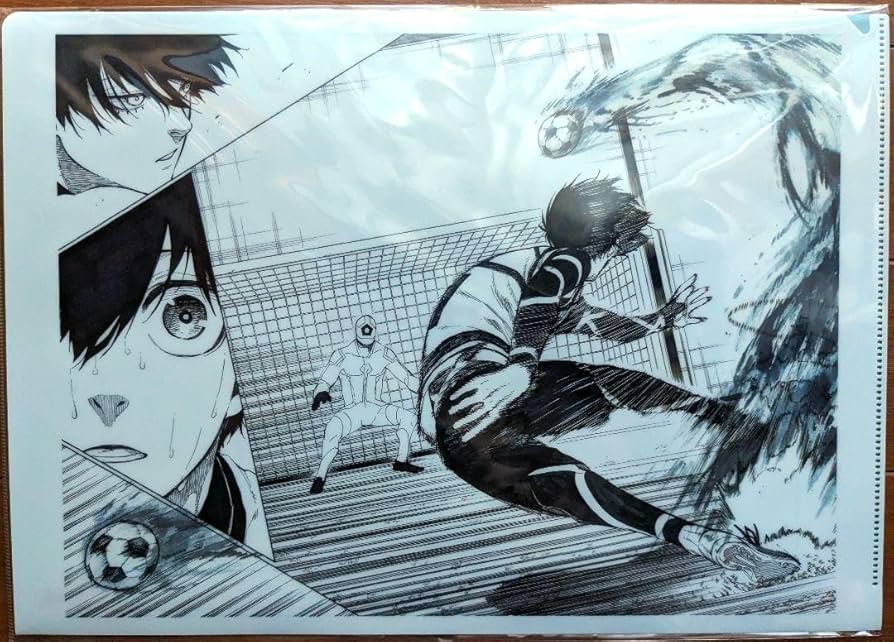 Amazon.co.jp: ブルーロック展 原作絵 クリアファイル 糸師凛 潔世一