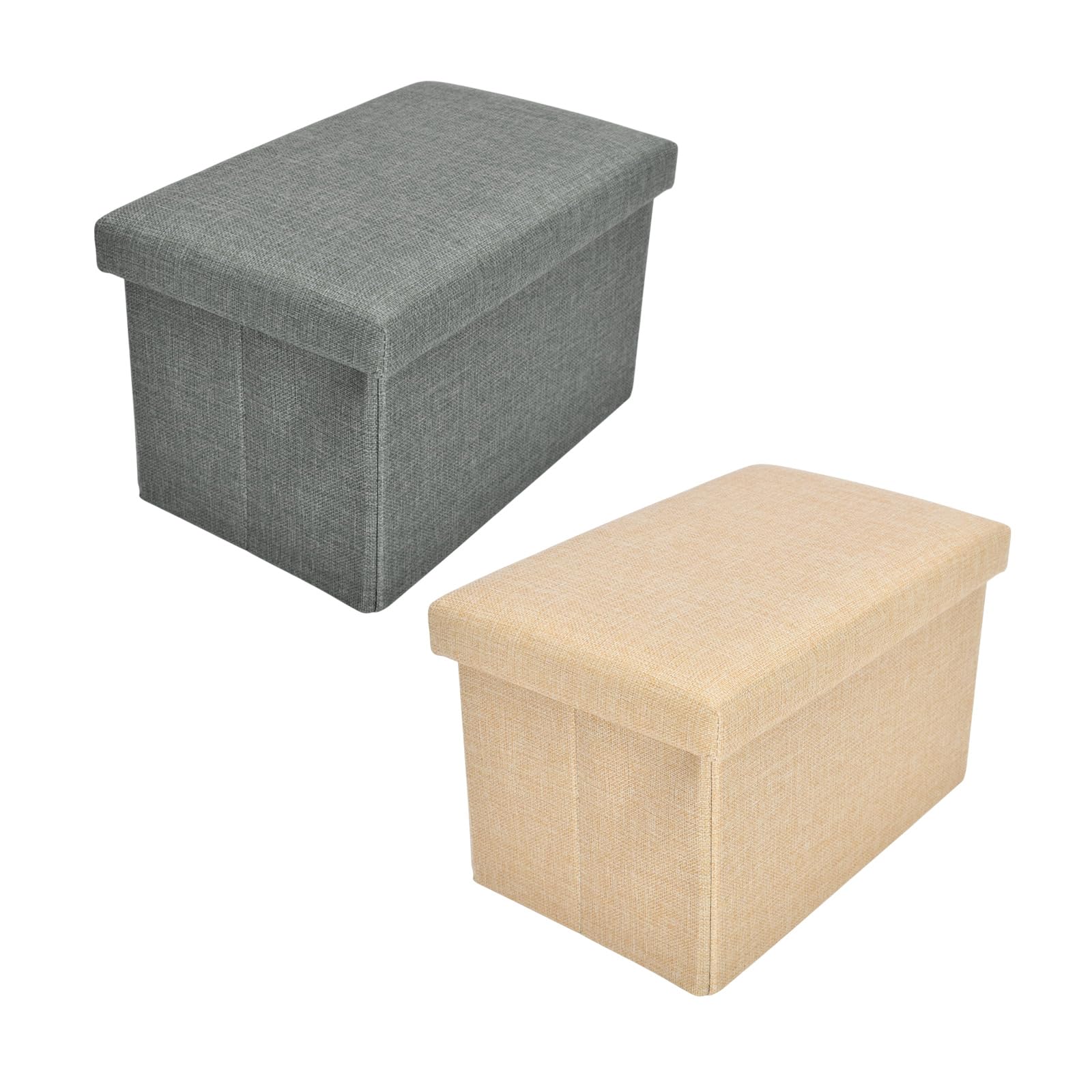 Amazon｜通販のトココ 収納ボックス 長方形 同型2色セット ny105-ch