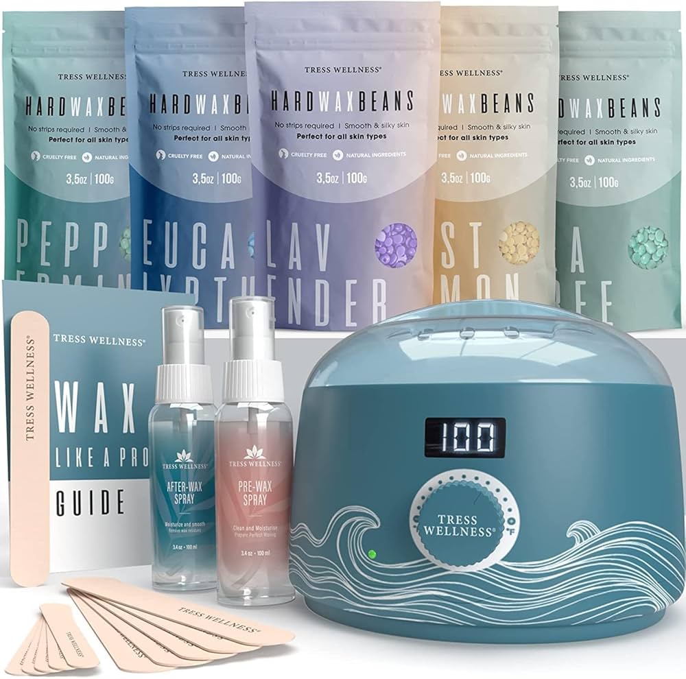 Amazon.com: Tress Wellness Waxing Kit for Sensitive Skin – Safe