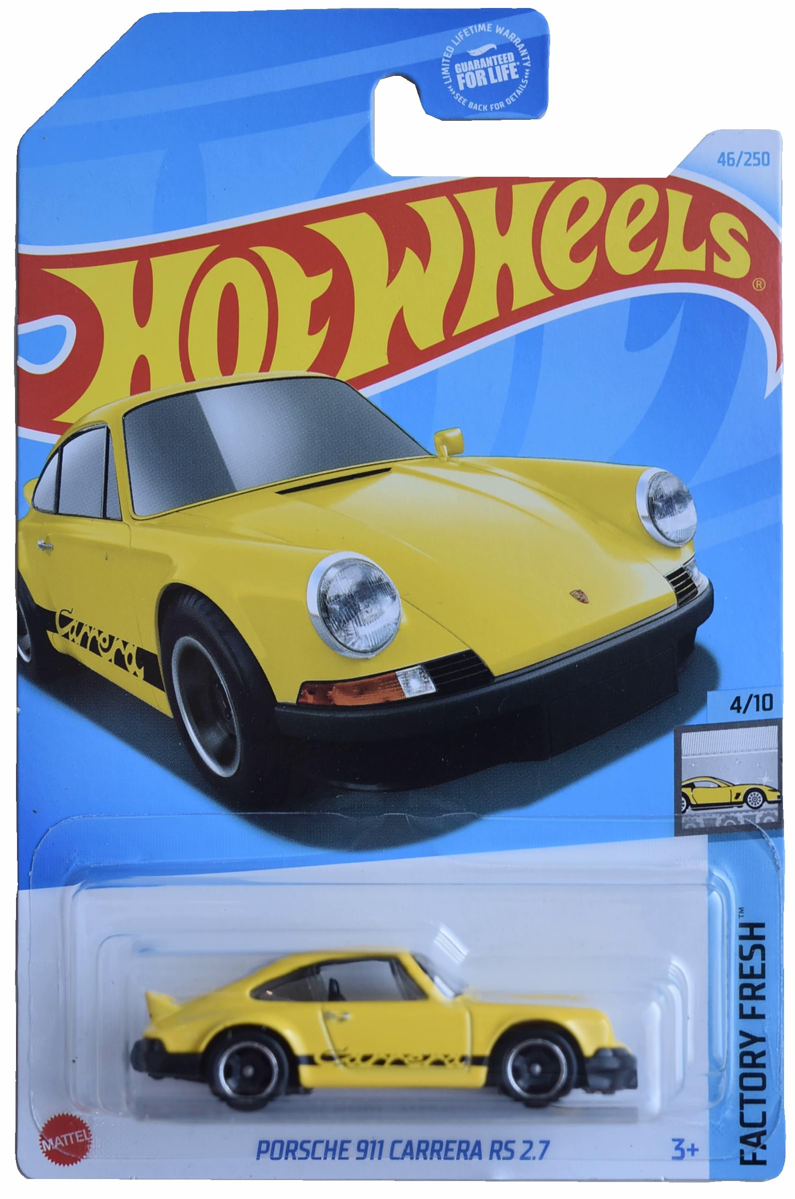 Amazon.com: Mattel Hot Wheels Porsche 911 Carrera RS 2.7, Factory