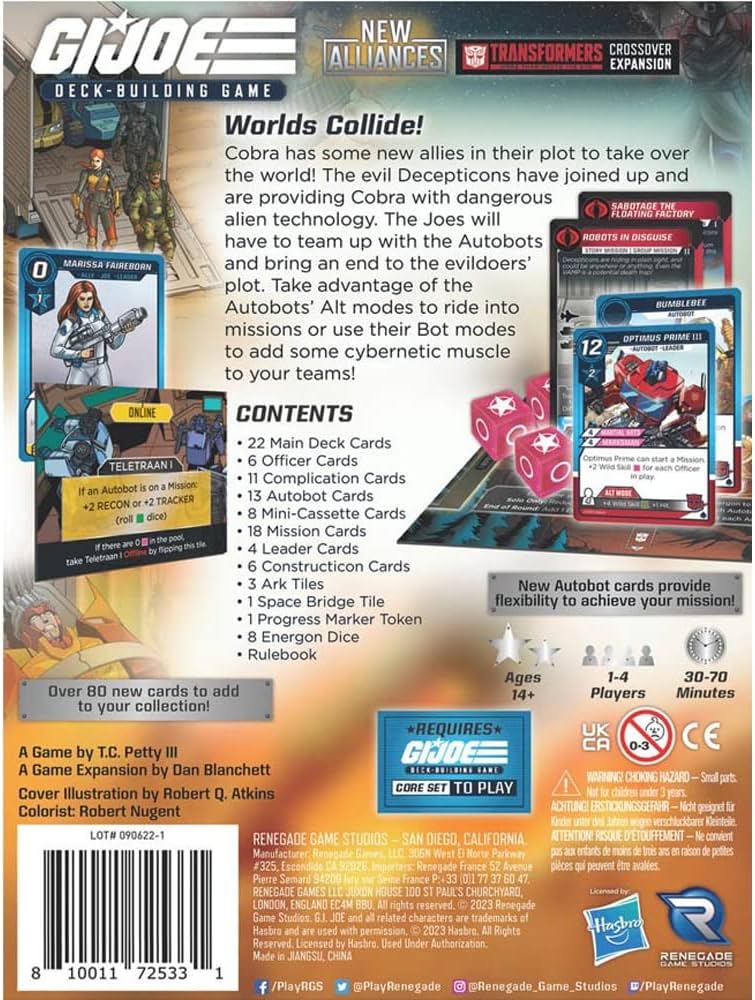 Amazon.co.jp: G.I. JOE Deck-Building Game - New Alliances A