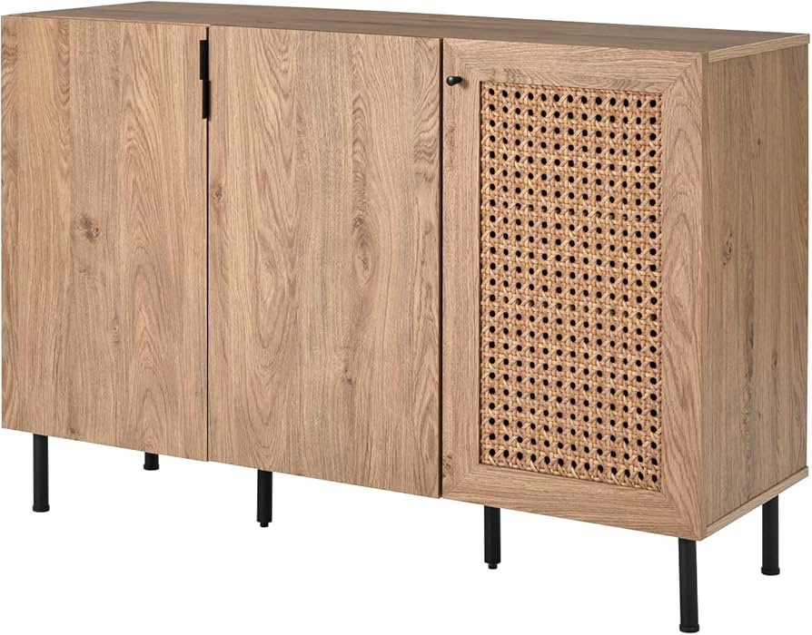 Amazon.co.jp: LOWYA ロウヤ 収納棚 キャビネット リビング収納 扉付き