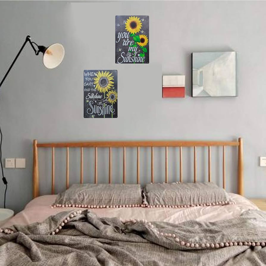 Amazon.co.jp: TISOSO You are My Sunshine イエロー ひまわり レトロ