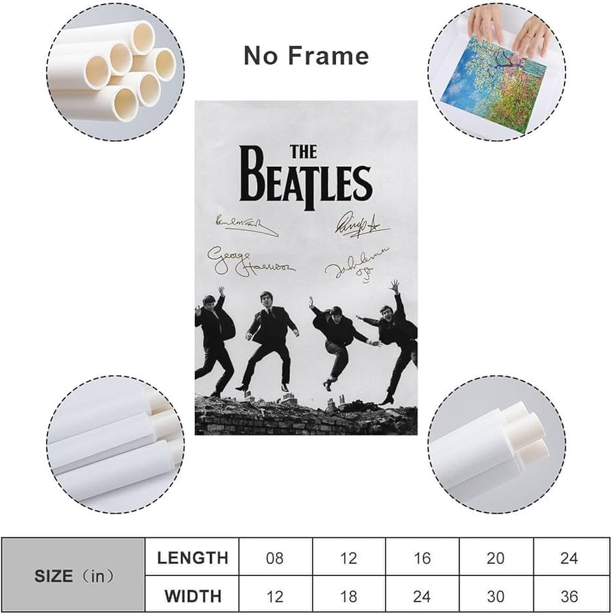 Amazon.co.jp: NJYXART ビートルズポスター ビンテージミュージック