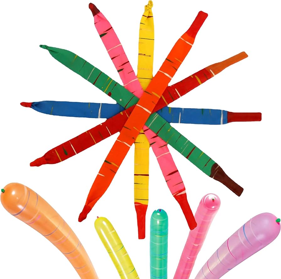 Amazon | ロケットバルーン 100個パック 空に飛ぶバルーン 笛の音付き