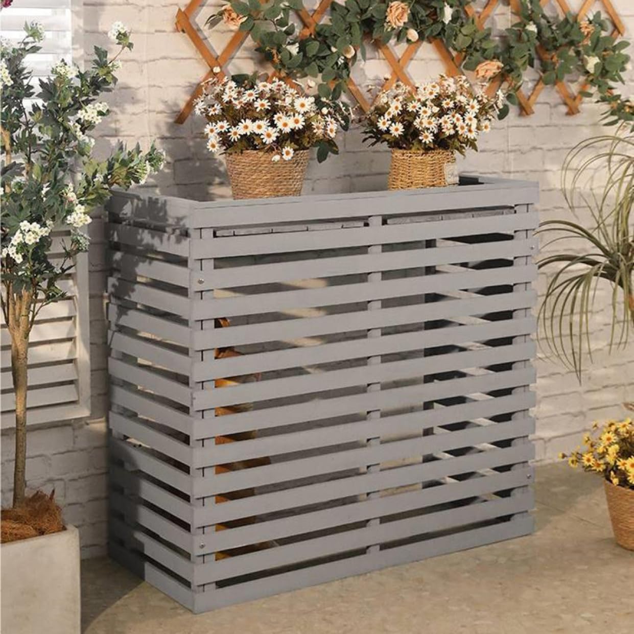 Amazon.co.jp: [GZGZ] 室外機 棚 S ガーデンラック フラワーラック