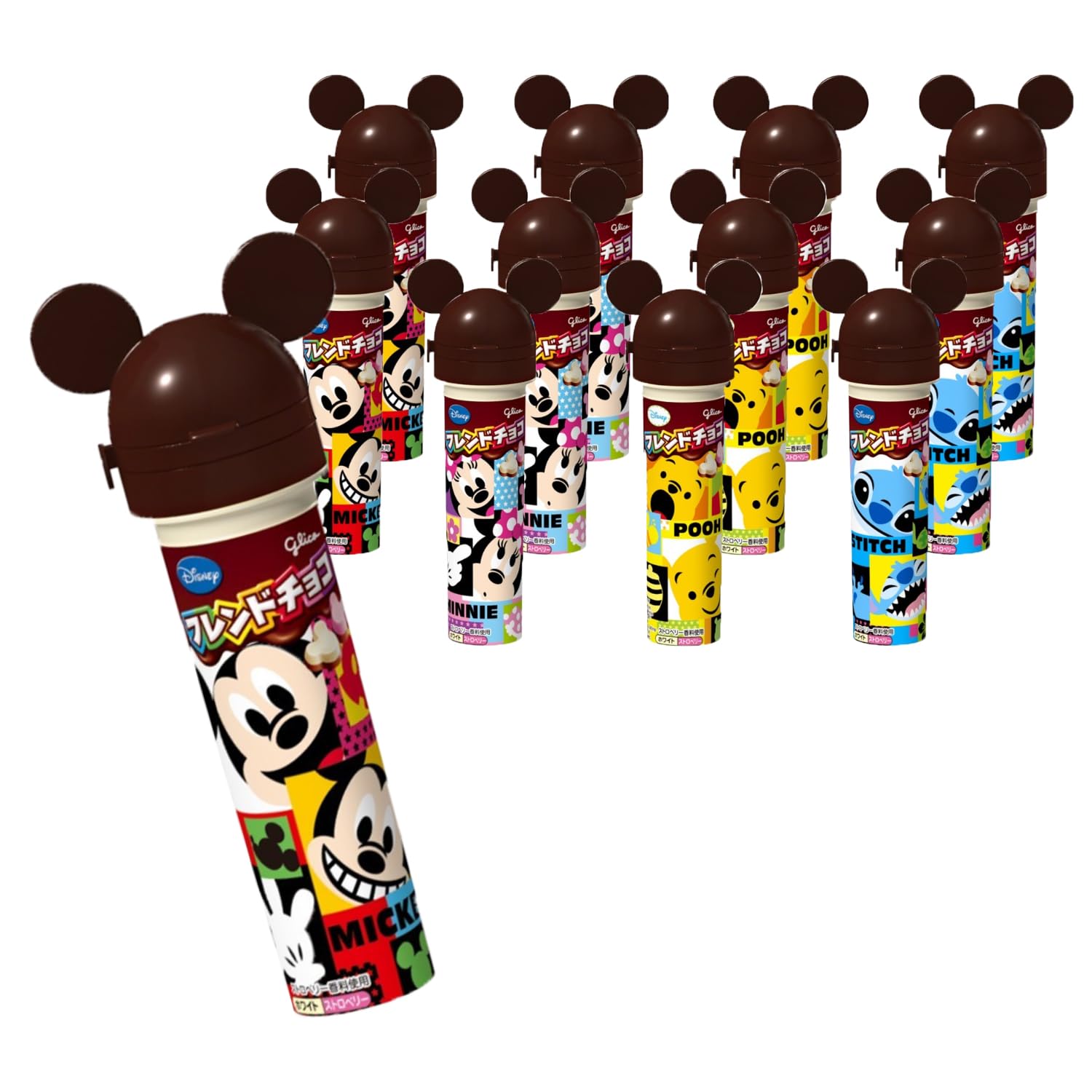 Amazon | フレンドチョコ 17g×12個 チョコレート ディズニー 江崎