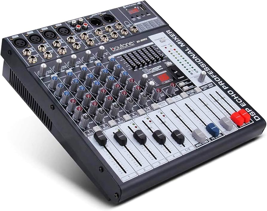 Amazon.com: Boytone BT-60MX, 6 Channel Bluetooth Audio Mixer - DJ