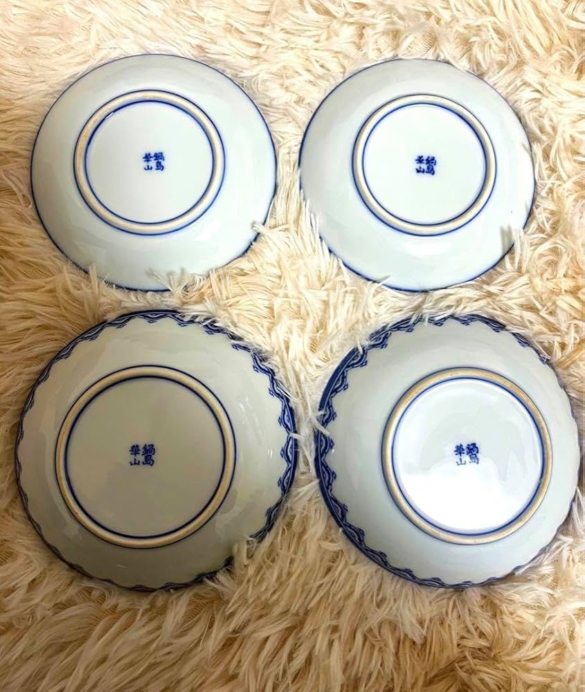 Amazon.co.jp: 有田焼 鍋島華山 唐子柄お皿セット : ホーム＆キッチン