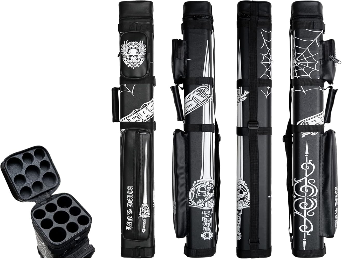 Amazon.com : HAN'S DELTA 3B6S Hard 3x6 Pool Cue Case - Billiard