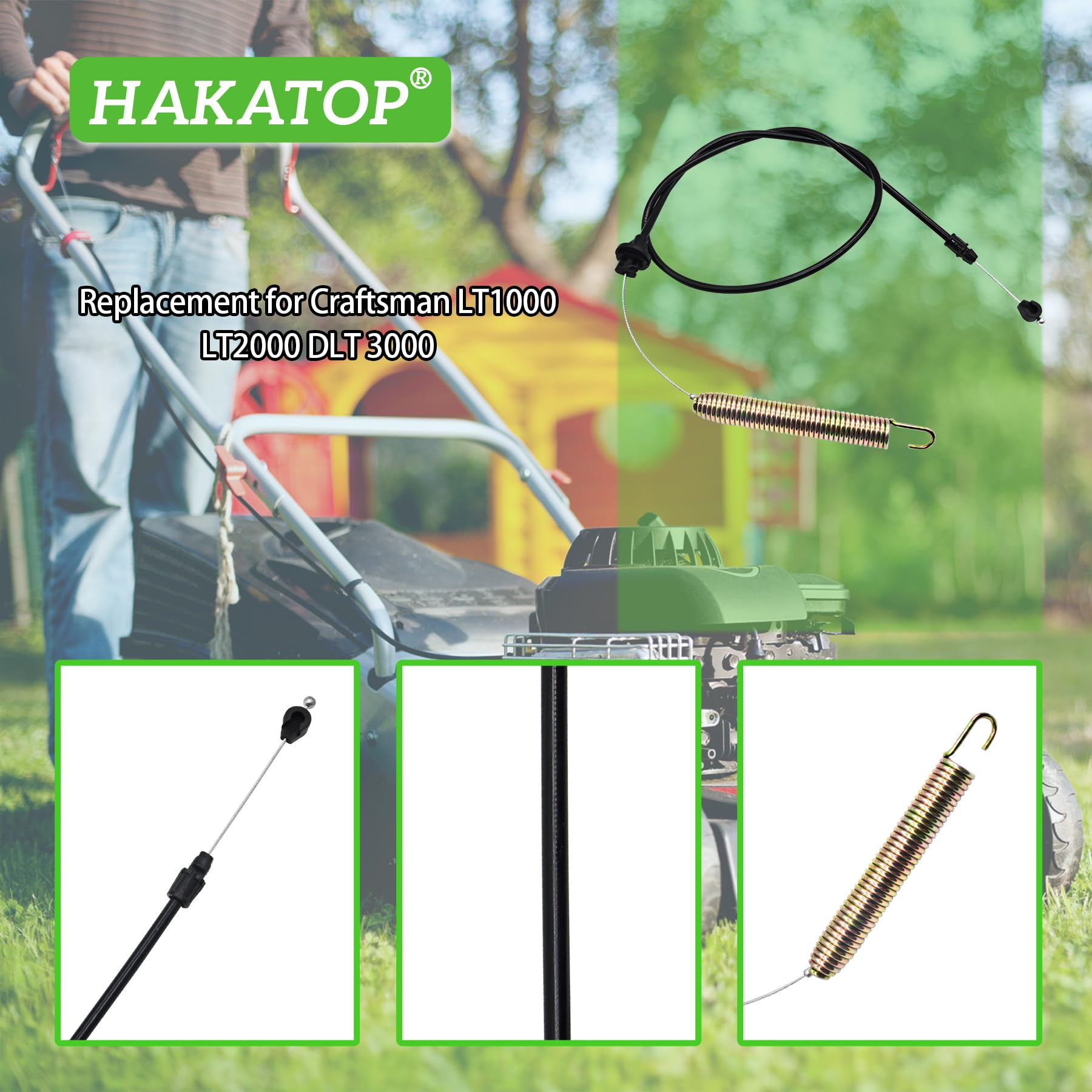 Amazon.com : HAKATOP 175067 169676 Deck Engagement Cable for