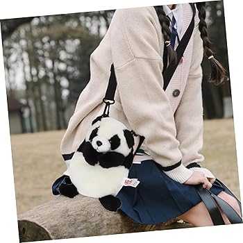 Amazon.co.jp: [LABRIMP] ぬいぐるみパンダバッグ クロスボディバッグ