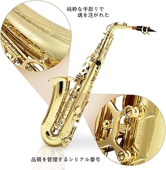Amazon | Eastar サックス アルトサックス Eb Saxophone ゴールド