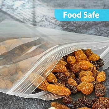 Amazon.com: 4x4 Zip Plastic Bags, 4 Mil Heavy Duty Zipper