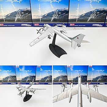 Amazon.co.jp: 1/200スケール航空機模型TU-95ベアタイプ航空機模型