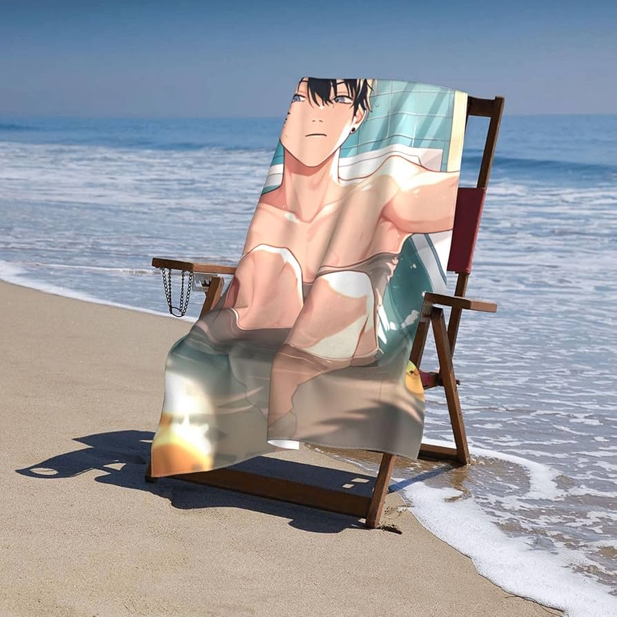 Amazon｜バスタオル チェンソーマン 吉田ヒロフミ ビーチタオル 大判