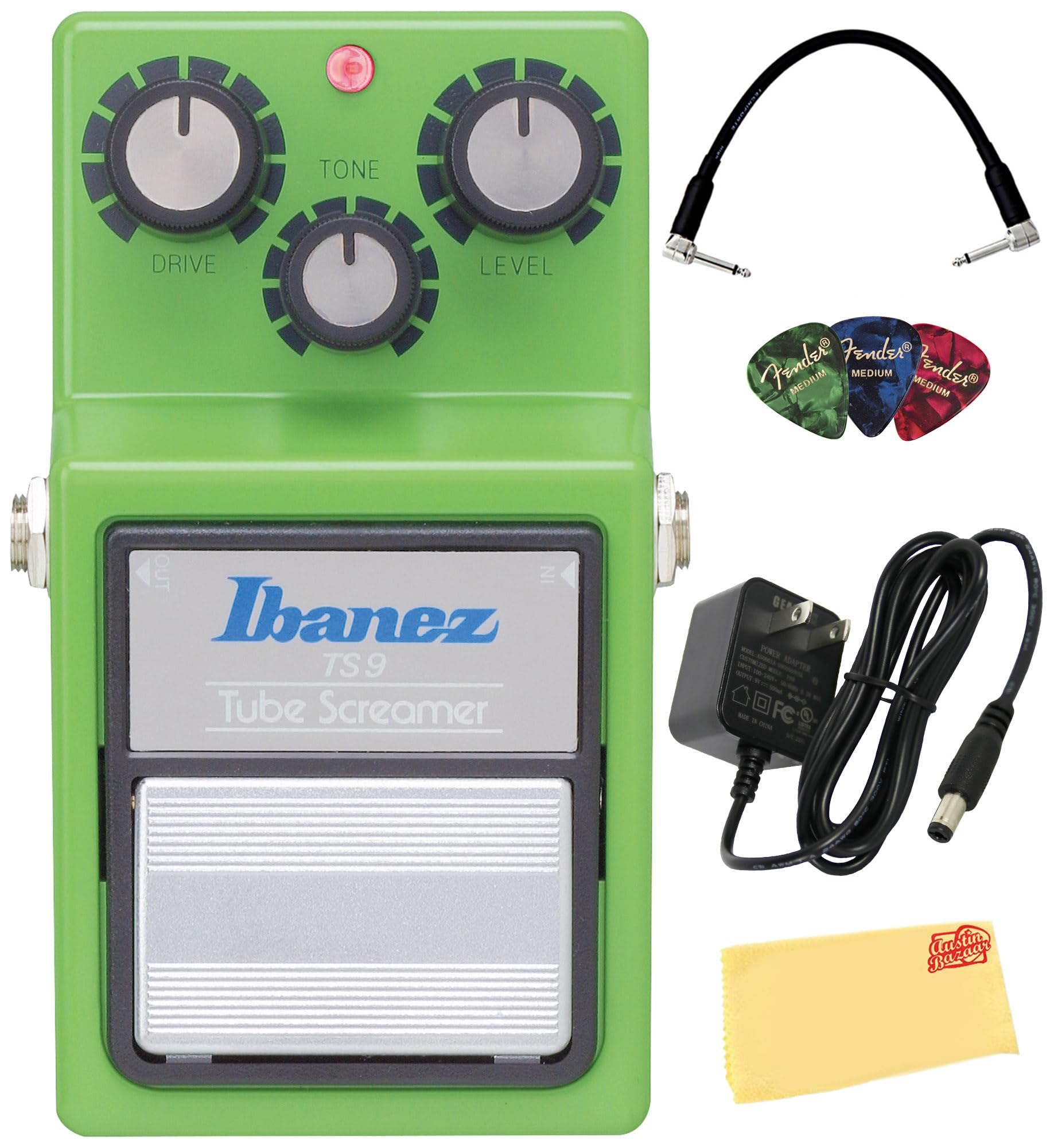 Amazon.com: Ibanez TS9 Tube Screamer Overdrive Pedal Bundle with