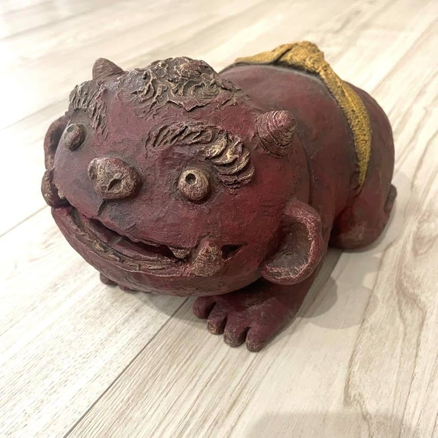 Amazon.co.jp: セトクラフト 鬼置物 赤鬼 SETO CRAFT 魔除け 縁起物
