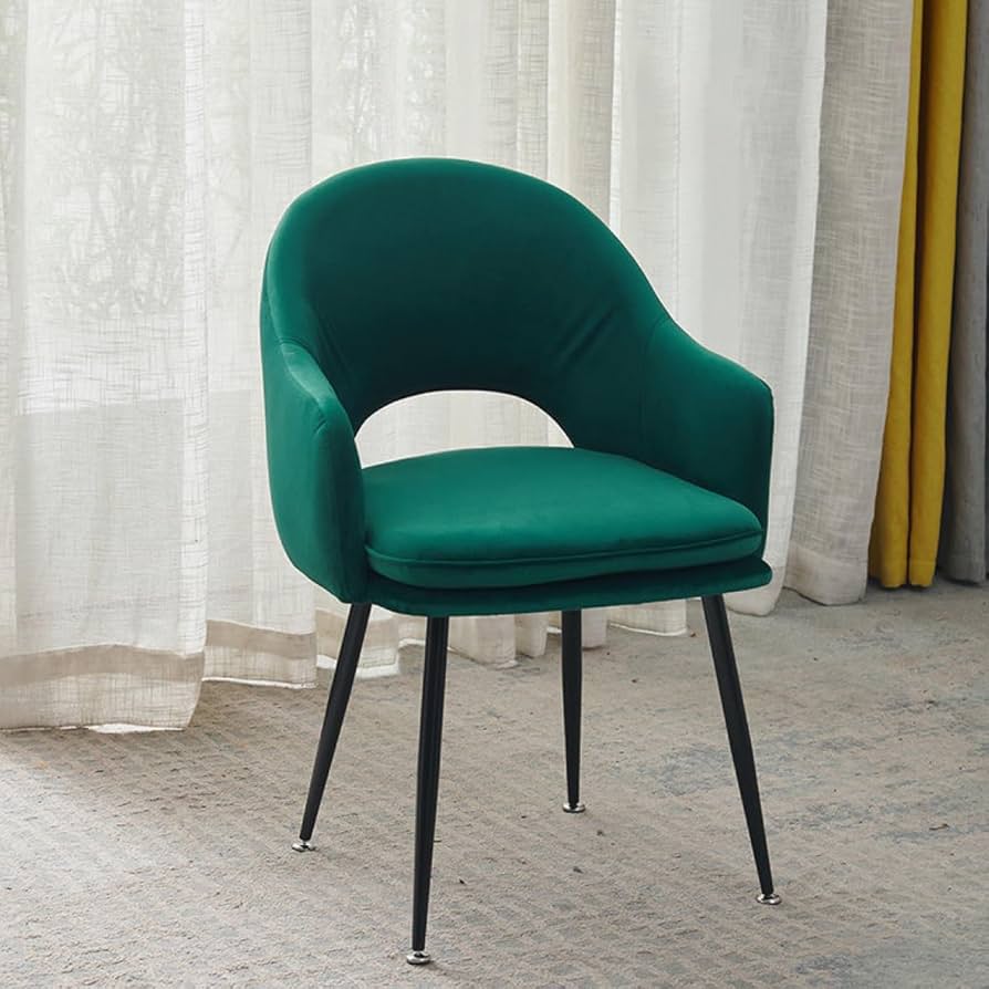 Amazon｜VRGT ダイニングチェア おしゃれ チェア ベルベット グリーン