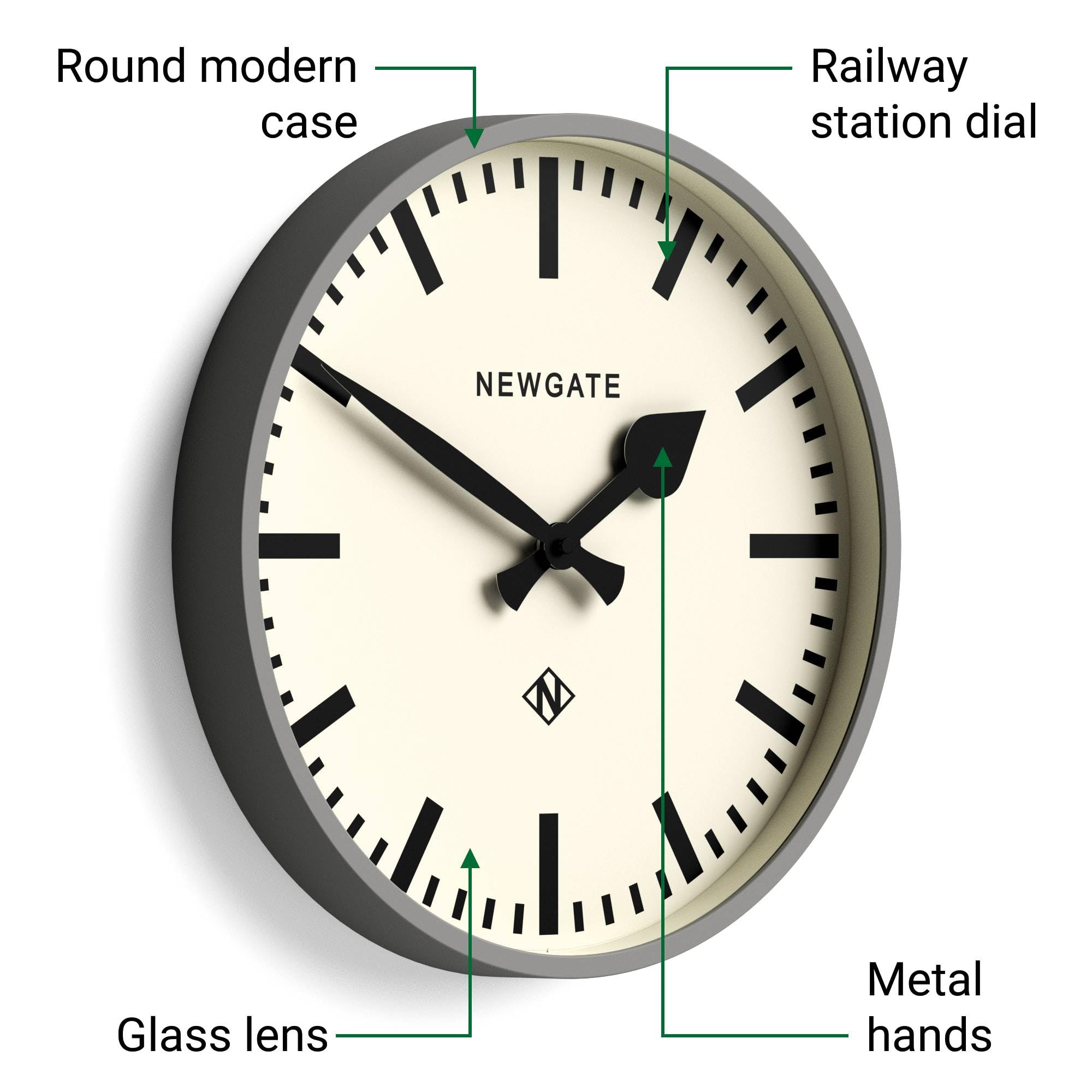Amazon.co.jp: NEW GATE ニューゲート 掛け時計 Number Three Railway
