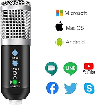 Amazon.co.jp: コンデンサーマイク USB マイク PC マイク カラオケ