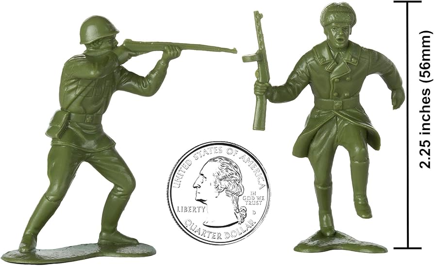 Amazon.com: BMC Classic Marx Russian Plastic Army Men - 36pc WW2