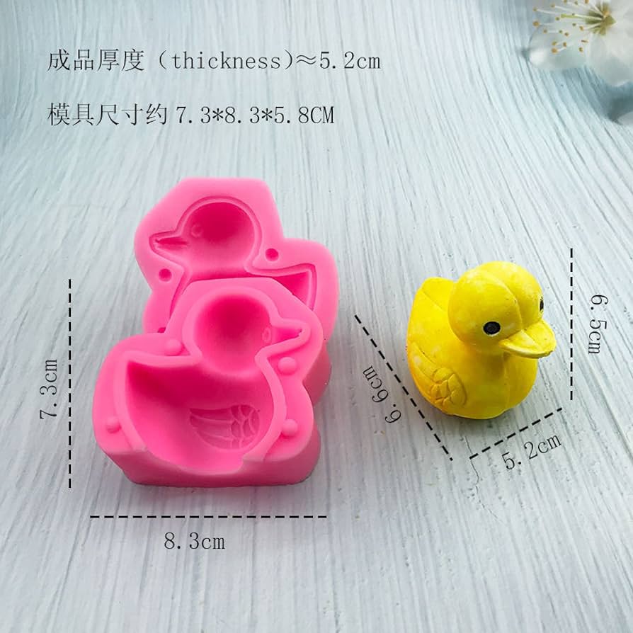 Amazon.co.jp: Sylale 3D立体アヒルの子 黄色いアヒル シリコン