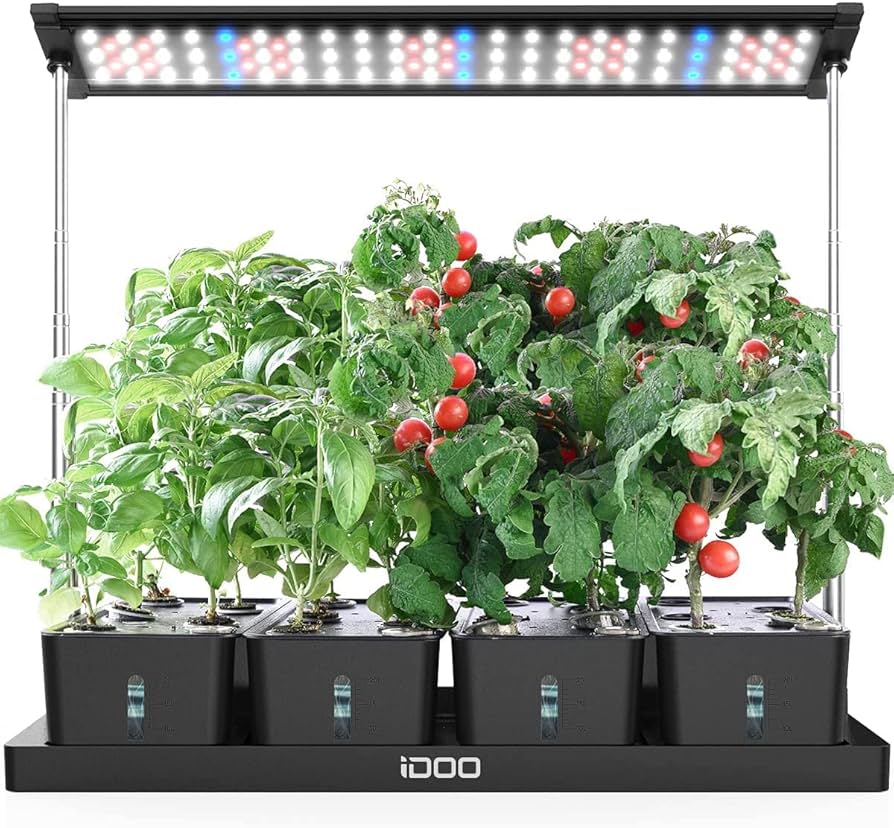 Amazon.co.jp: iDOO 水耕栽培キット 大型 植物 育成LEDライト付き 室内