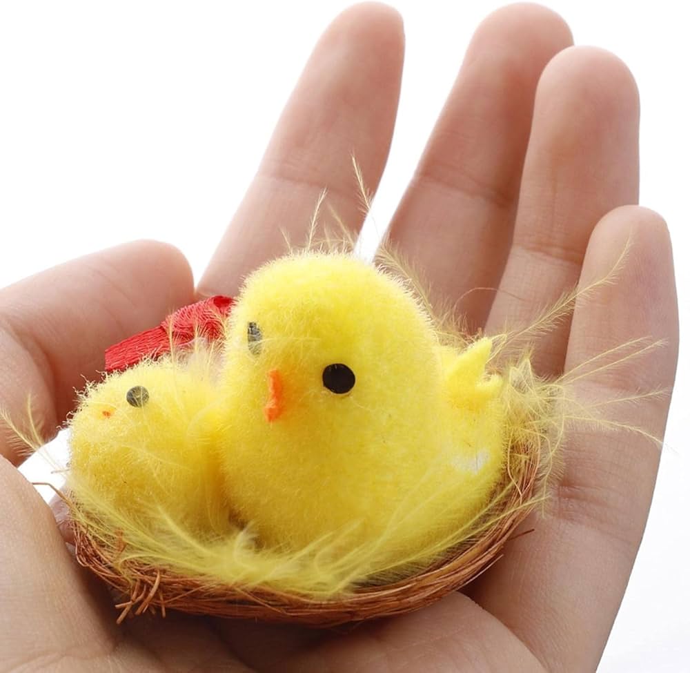 Amazon.co.jp: 12パックの小さなひよこフィギュアセット、小さなひよこ