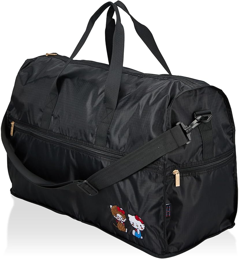 Amazon | 折りたたみ ボストンバッグ Lサイズ モンチッチ×ハローキティ