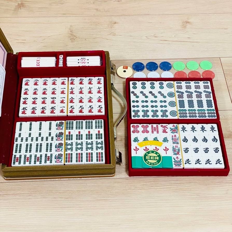Amazon | ミズノ丸一 牌 麻雀牌 背緑牌 丸一家紋牌 トランプ証紙付