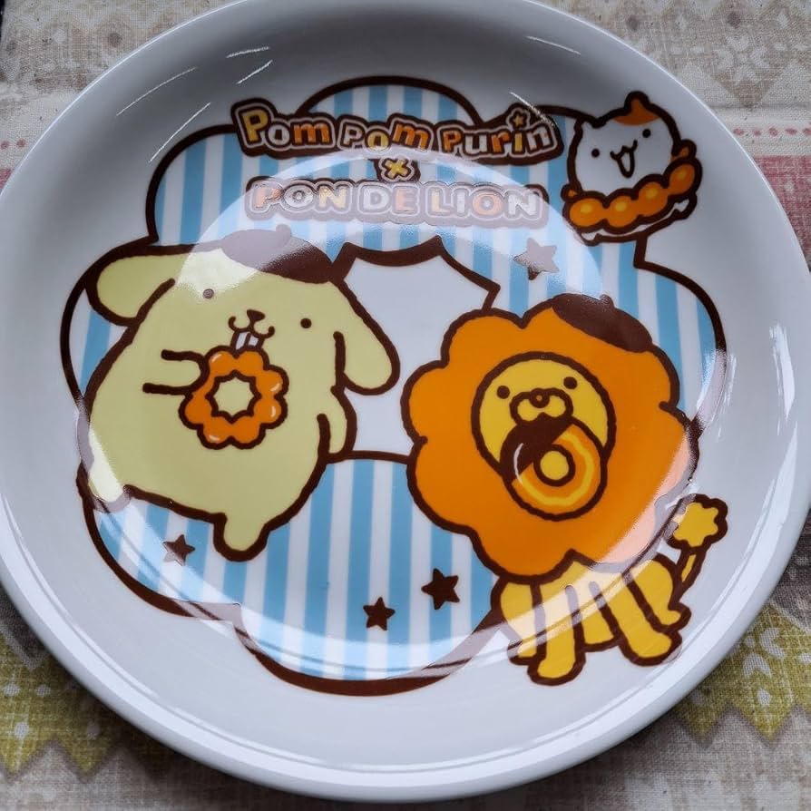 Amazon | ポムポムプリン×ポンデライオン ミスド お皿 2枚セット