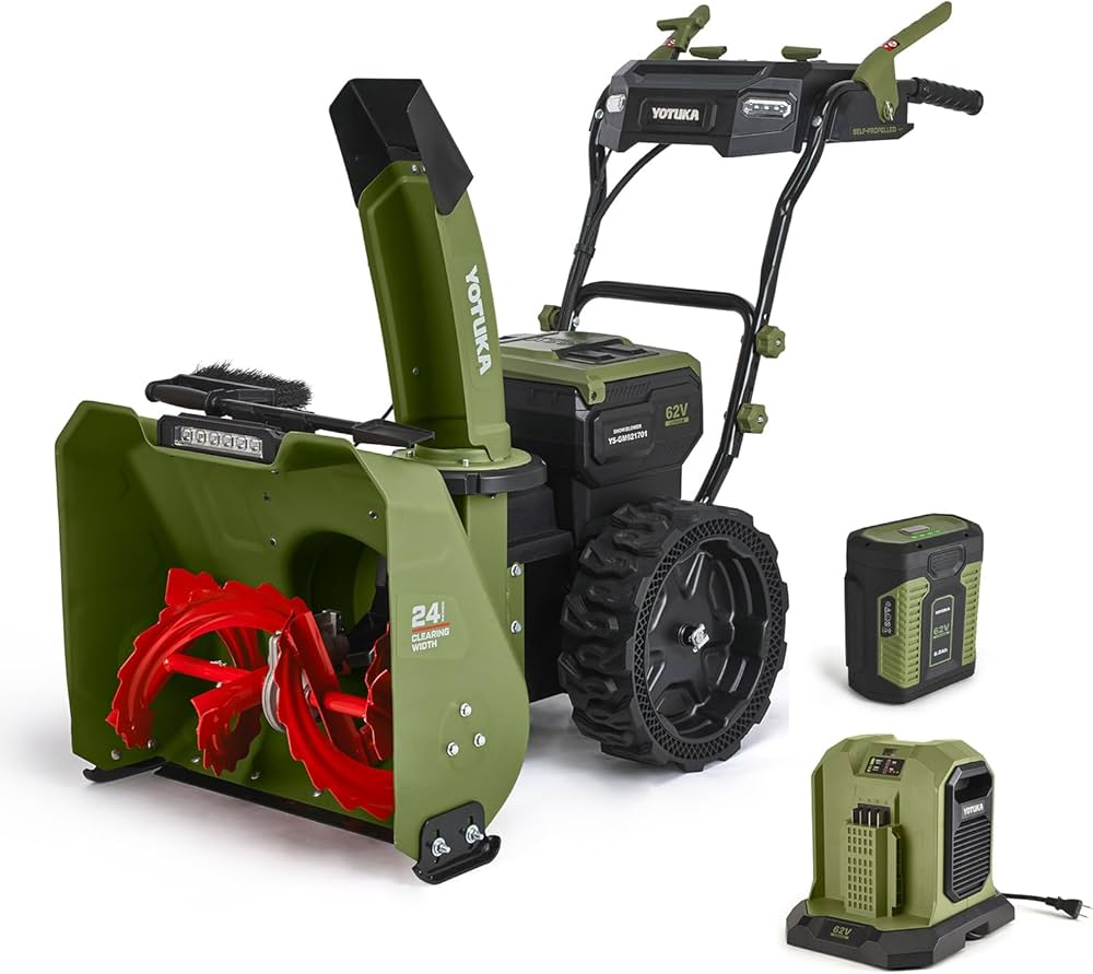 Amazon.co.jp: HAIGE(ハイガー) 電動除雪機 家庭用 11.0馬力相当 62V