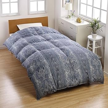 Amazon｜昭和西川 羽毛布団 ダブル 冬用 日本製 チェコ産 シルバー