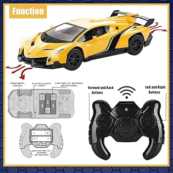 GUOKAI Remote Control Car, 1/24 Scale RC Sport Racing Toy Car