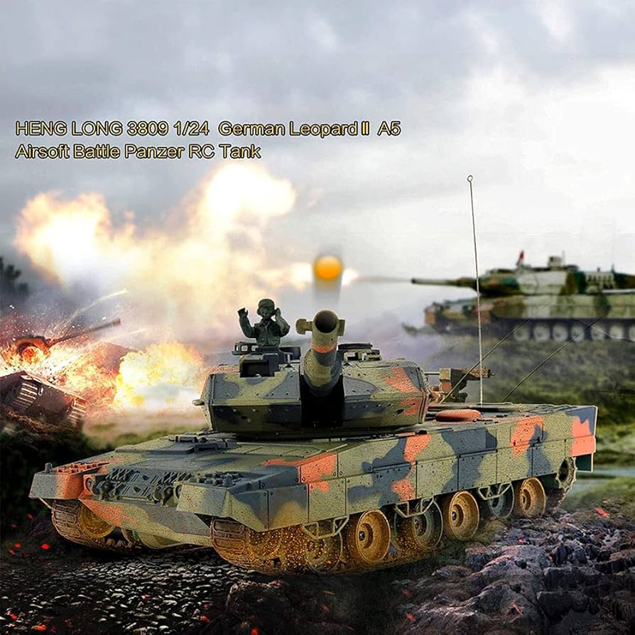 Amazon | 戦車 ラジコンドイツのレオパルト2A5主力戦車1/24スケール