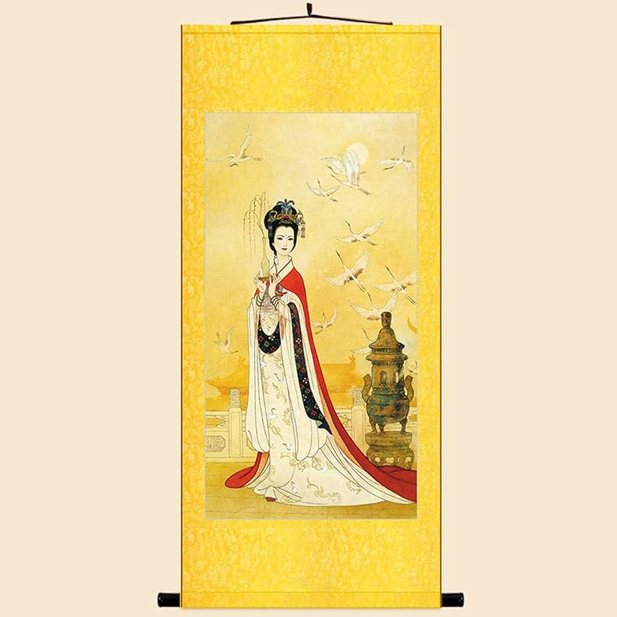 Amazon｜掛軸/掛け軸 ソンツェンガンブ王妃『文成公主』古代史の人物