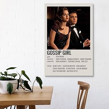 Amazon.co.jp: YQHZ ゴシップガール 映画ポスター 部屋用 美的 90年代