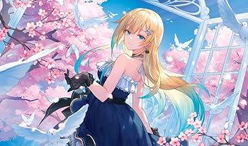 Amazon.co.jp: ぶいすぽ 藍沢エマ プレイマット デスクマット ラバー