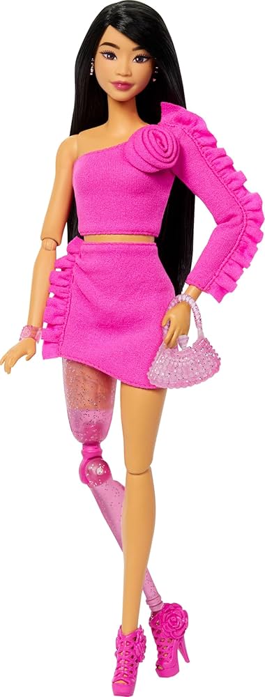 Amazon.com: Barbie Deluxe Style Doll #2 in Barbiecore Outfit