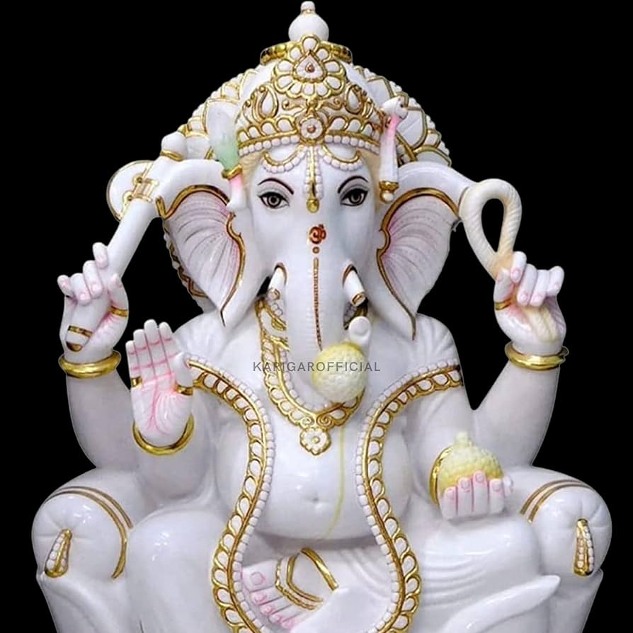 Amazon.co.jp: ガネーシャ・ムルティ像 大 18インチ 純ベトナム大理石