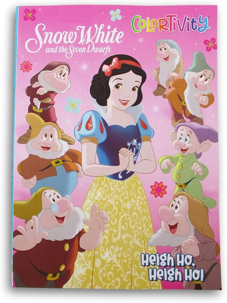 Amazon.co.jp: 白雪姫と七人の小人のぬりえ+アクティビティブック - 64