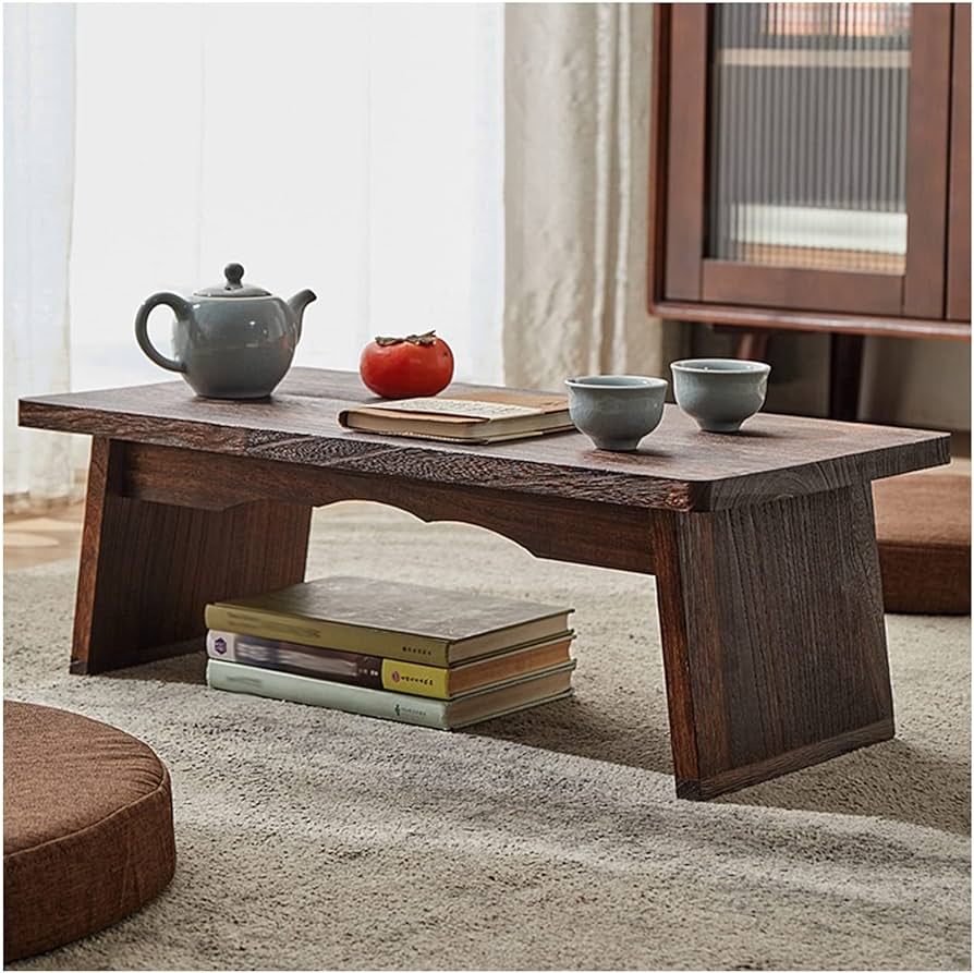 Amazon｜GMTストア コーヒーテーブル 折りたたみ脚 アンティーク