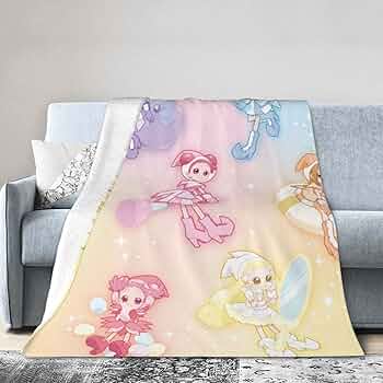 Amazon｜人気 おジャ魔女どれみ (1) フランネル毛布 シングル